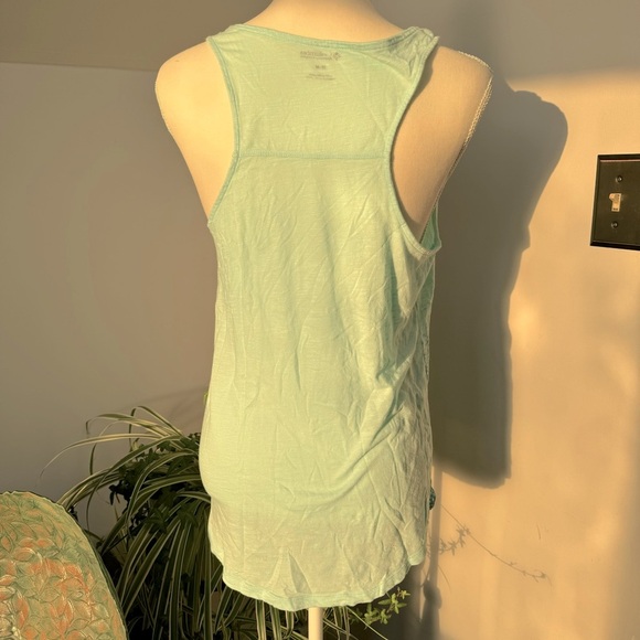 Columbia Racerback Tank Top Light Aqua w/ Ombré Granite Pattern to Dark Aqua Med - Picture 7 of 8
